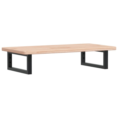 Basin Shelf Wall Mounted Steel and Solid Wood Oak
