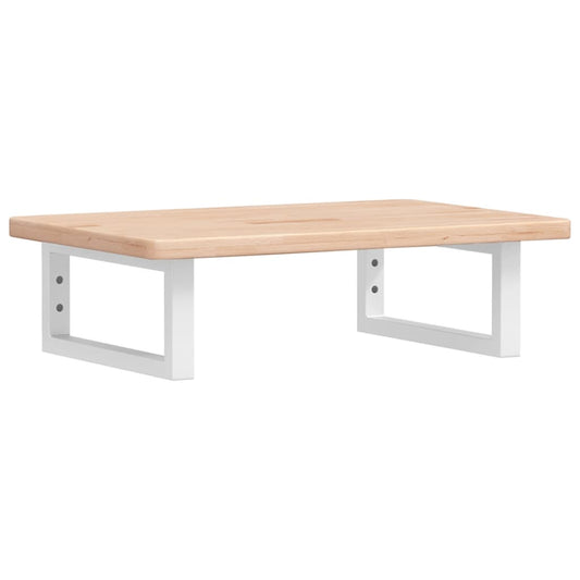 Basin Shelf Wall Mounted Steel and Solid Wood Oak