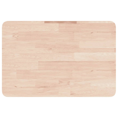 Basin Shelf Wall Mounted Steel and Solid Wood Oak