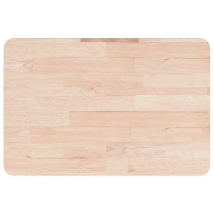 Basin Shelf Wall Mounted Steel and Solid Wood Oak