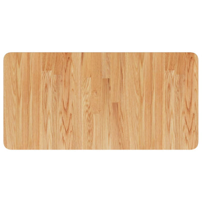 Basin Shelf Wall Mounted Steel and Solid Wood Oak