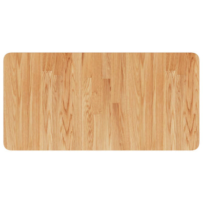 Basin Shelf Wall Mounted Steel and Solid Wood Oak