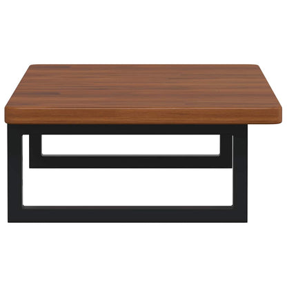 Basin Shelf Wall Mounted Steel and Solid Wood Oak