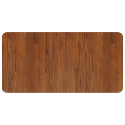 Basin Shelf Wall Mounted Steel and Solid Wood Oak