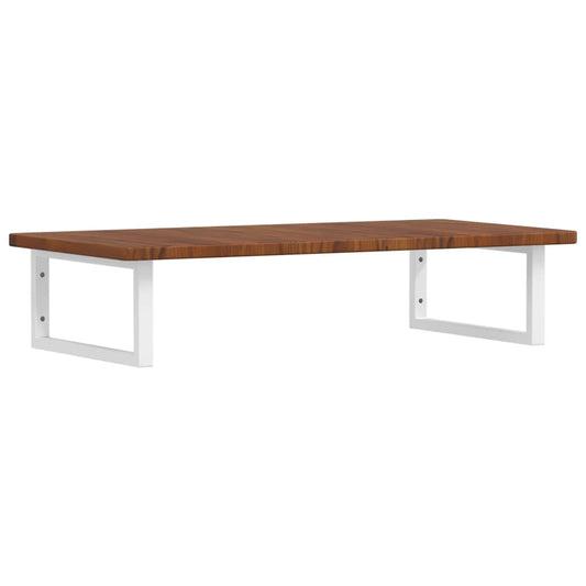 Basin Shelf | Dark brown, White | Solid oak wood | Large | Modern