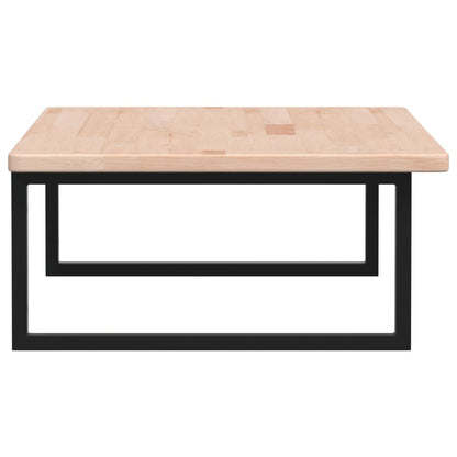 Basin Shelf Wall Mounted Steel and Solid Wood Oak