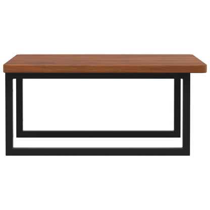Basin Shelf Wall Mounted Steel and Solid Wood Oak