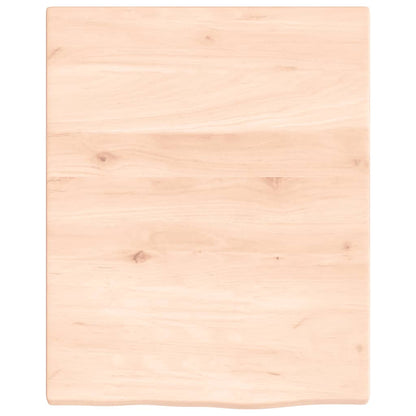 Basin Shelf Wall Mounted Steel and Solid Wood Oak