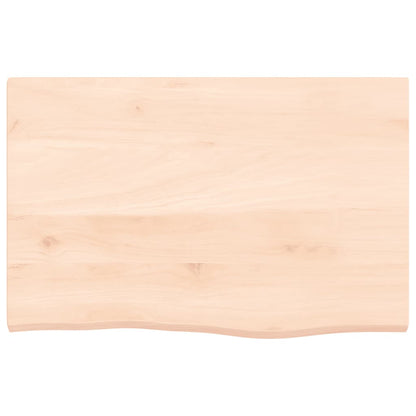 Basin Shelf Wall Mounted Steel and Solid Wood Oak