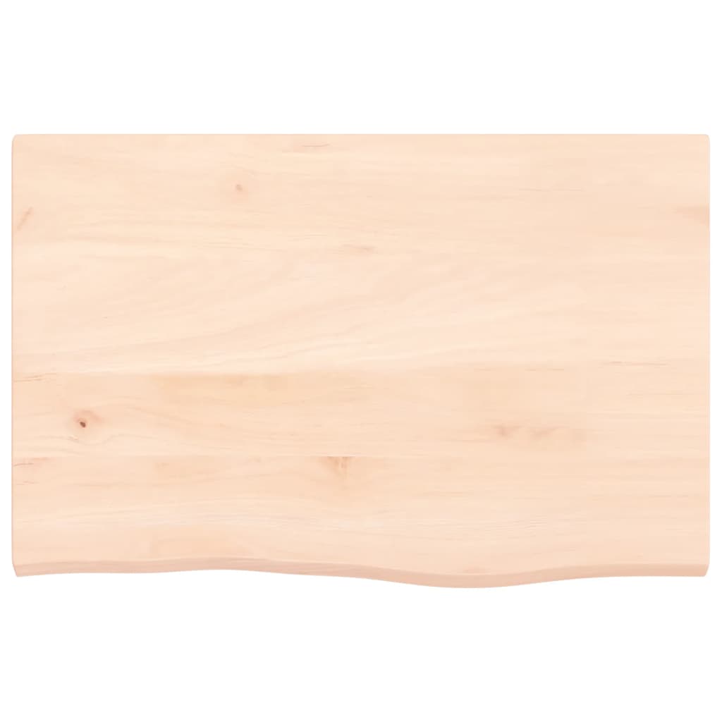 Basin Shelf Wall Mounted Steel and Solid Wood Oak