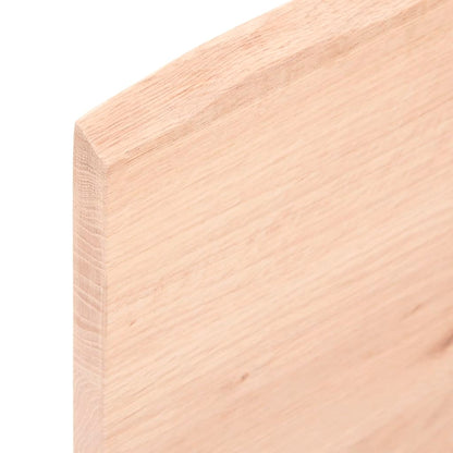 Basin Shelf Wall Mounted Steel and Solid Wood Oak