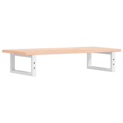 Basin Shelf Wall Mounted Steel and Solid Wood Oak