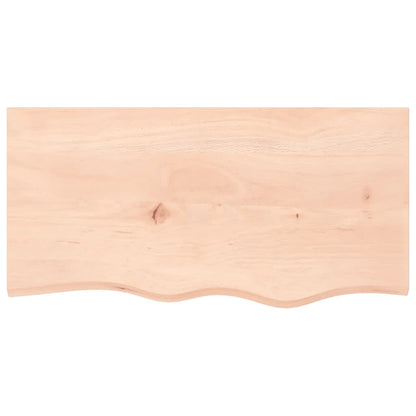 Basin Shelf Wall Mounted Steel and Solid Wood Oak