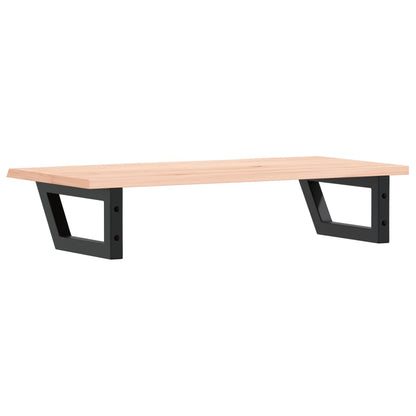 Basin Shelf Wall Mounted Steel and Solid Wood Oak