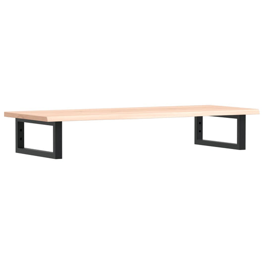 Basin Shelf Wall Mounted Steel and Solid Wood Oak