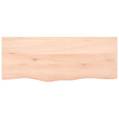 Basin Shelf Wall Mounted Steel and Solid Wood Oak