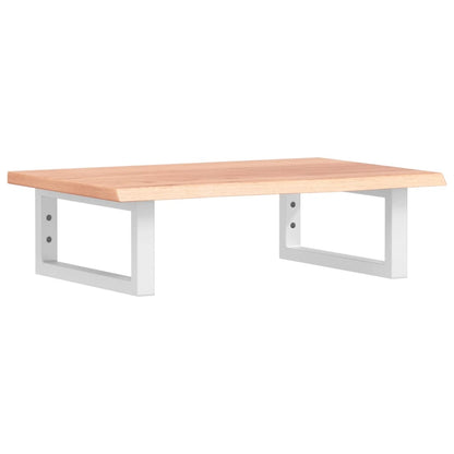 Basin Shelf Wall Mounted Steel and Solid Wood Oak