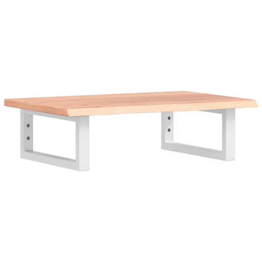 Basin Shelf Wall Mounted Steel and Solid Wood Oak