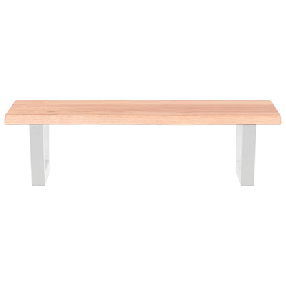 Basin Shelf Wall Mounted Steel and Solid Wood Oak