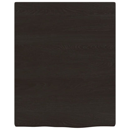 Basin Shelf Wall Mounted Steel and Solid Wood Oak