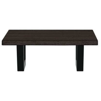 Basin Shelf Wall Mounted Steel and Solid Wood Oak