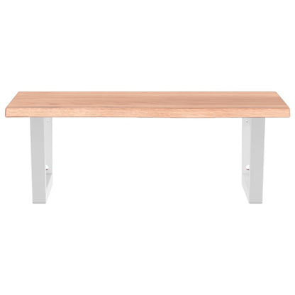 Basin Shelf Wall Mounted Steel and Solid Wood Oak