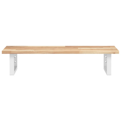 Basin Shelf Wall Mounted Steel and Solid Wood Acacia