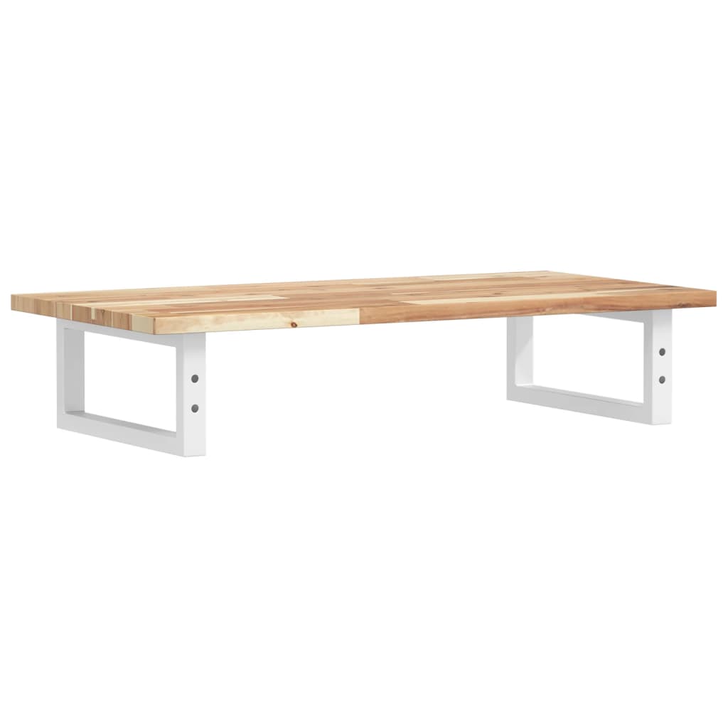 Basin Shelf Wall Mounted Steel and Solid Wood Acacia