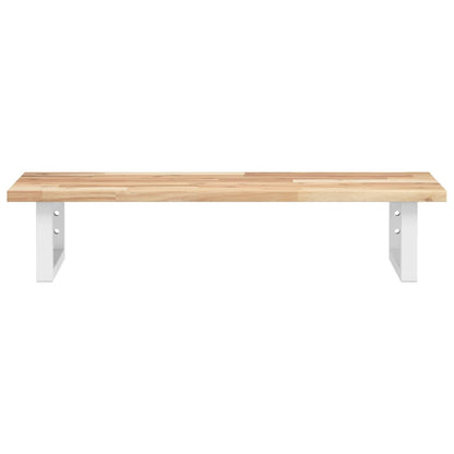 Basin Shelf Wall Mounted Steel and Solid Wood Acacia