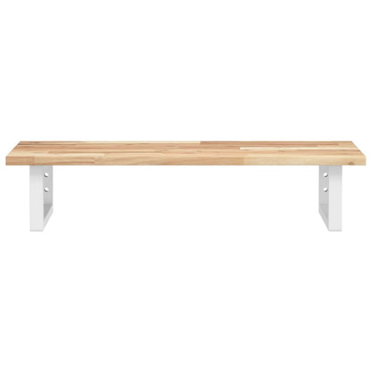 Basin Shelf Wall Mounted Steel and Solid Wood Acacia