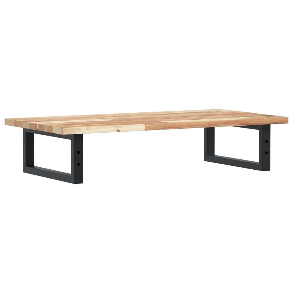 Basin Shelf Wall Mounted Steel and Solid Wood Acacia