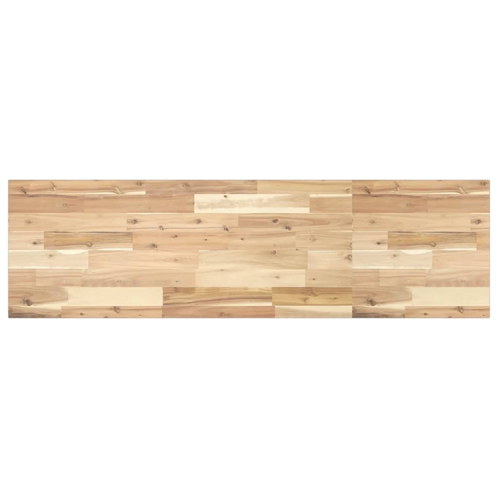 Basin Shelf Wall Mounted Steel and Solid Wood Acacia