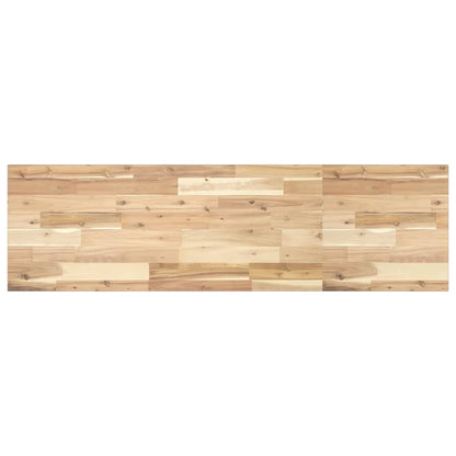 Basin Shelf Wall Mounted Steel and Solid Wood Acacia