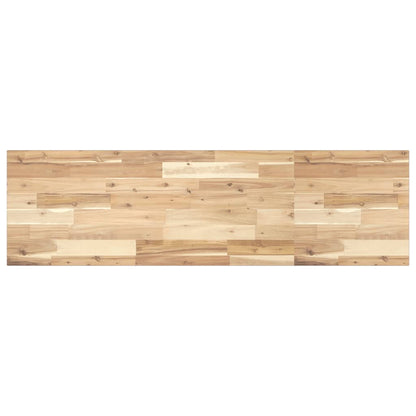 Basin Shelf Wall Mounted Steel and Solid Wood Acacia