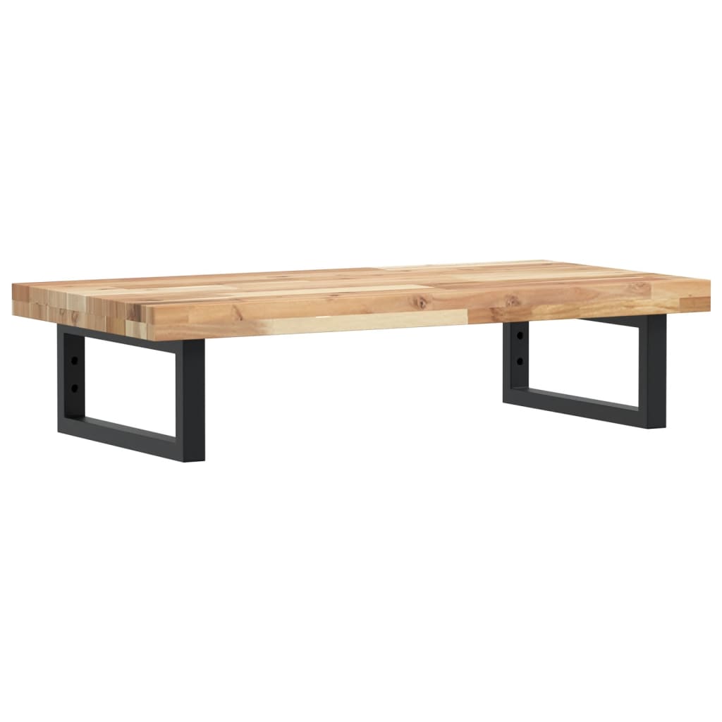 Basin Shelf Wall Mounted Steel and Solid Wood Acacia