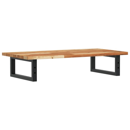 Basin Shelf Wall Mounted Steel and Solid Wood Acacia