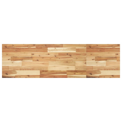 Basin Shelf Wall Mounted Steel and Solid Wood Acacia