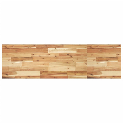 Basin Shelf Wall Mounted Steel and Solid Wood Acacia