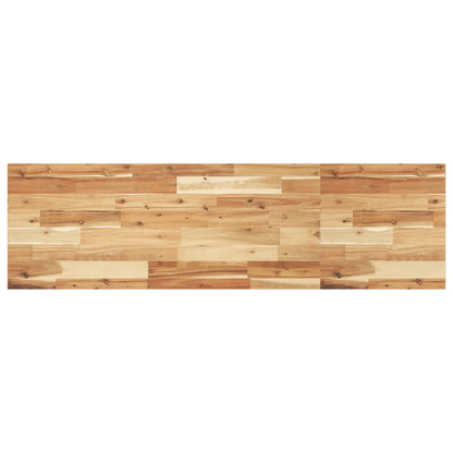 Basin Shelf Wall Mounted Steel and Solid Wood Acacia