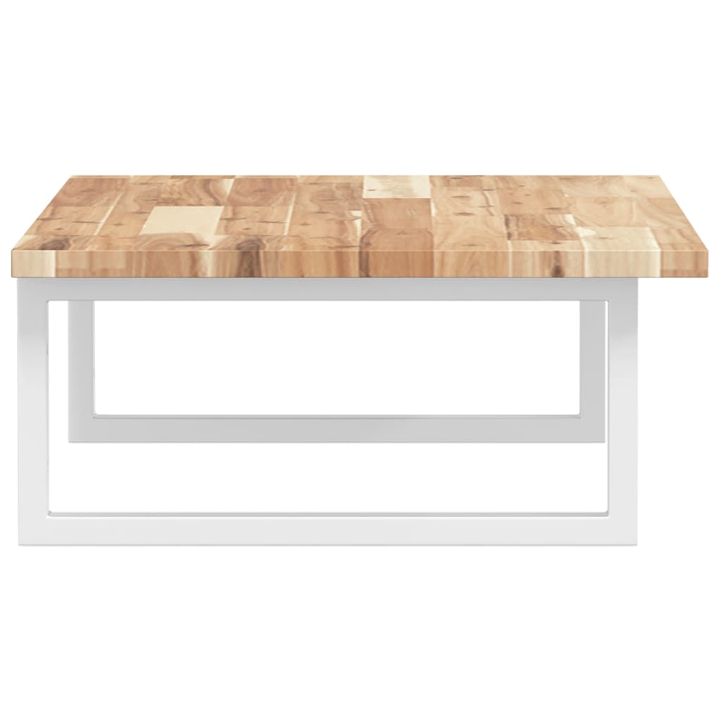 Basin Shelf Wall Mounted Steel and Solid Wood Acacia