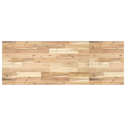 Basin Shelf Wall Mounted Steel and Solid Wood Acacia