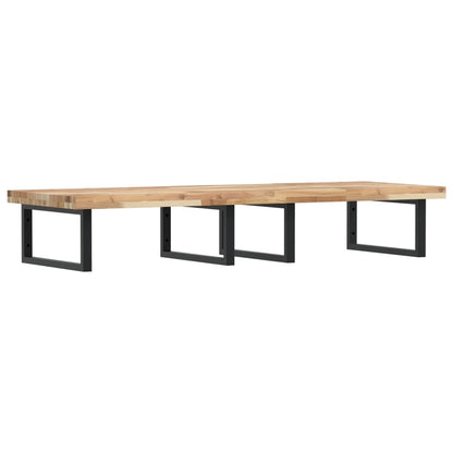 Basin Shelf Wall Mounted Steel and Solid Wood Acacia