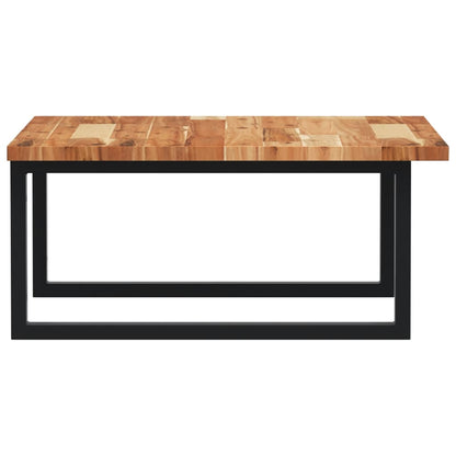 Basin Shelf Wall Mounted Steel and Solid Wood Acacia