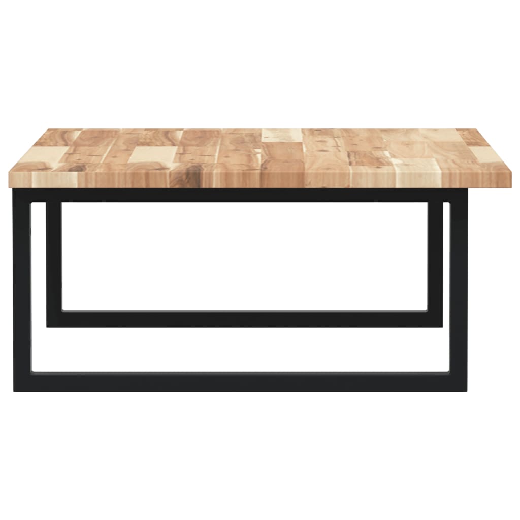 Basin Shelf Wall Mounted Steel and Solid Wood Acacia