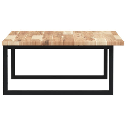 Basin Shelf Wall Mounted Steel and Solid Wood Acacia