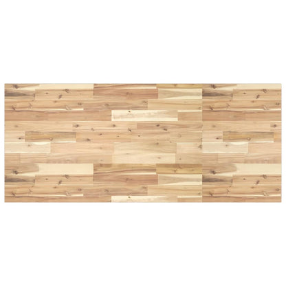 Basin Shelf Wall Mounted Steel and Solid Wood Acacia