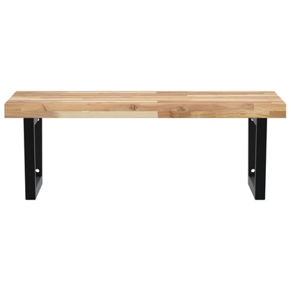 Basin Shelf Wall Mounted Steel and Solid Wood Acacia