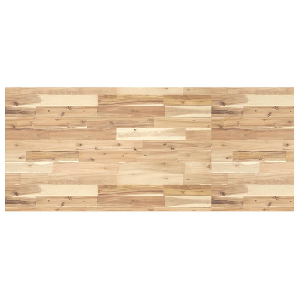 Basin Shelf Wall Mounted Steel and Solid Wood Acacia