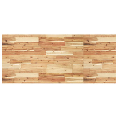 Basin Shelf Wall Mounted Steel and Solid Wood Acacia