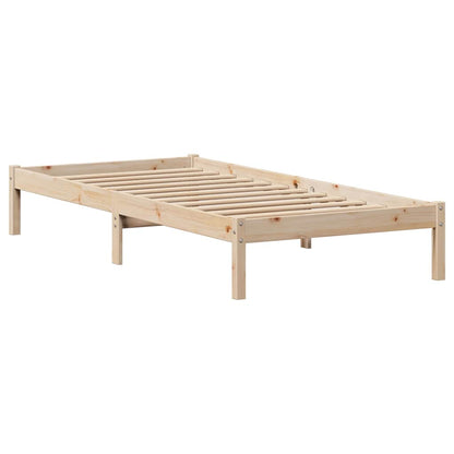 Bed Frame without Mattress 90x190 cm Single Solid Wood Pine